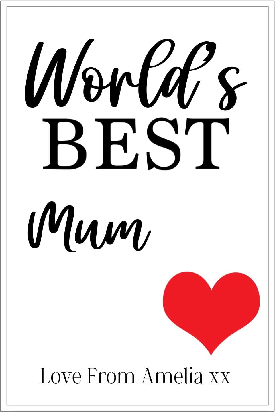 World's Best Personalised Framed Print